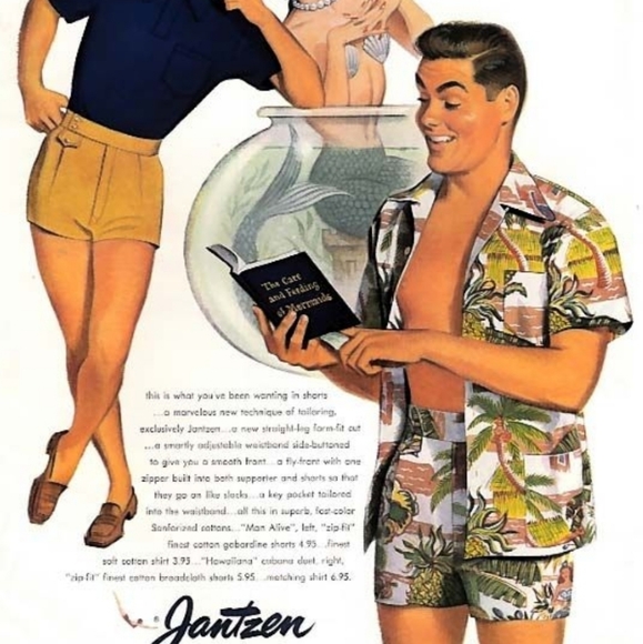 VTG 60s Hawaiian Sands Mod Swim Trunks - Picture 2 of 16